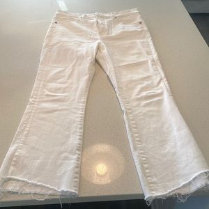 Express white flare jeans